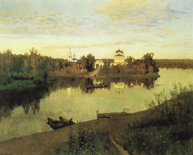 Levitan, Isaak Evening sound china oil painting image